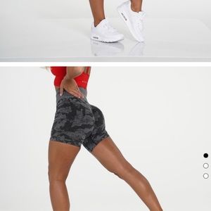 NVGTN Black & Grey Pro Shorts. Brand new, never worn. Still in bag with tags.